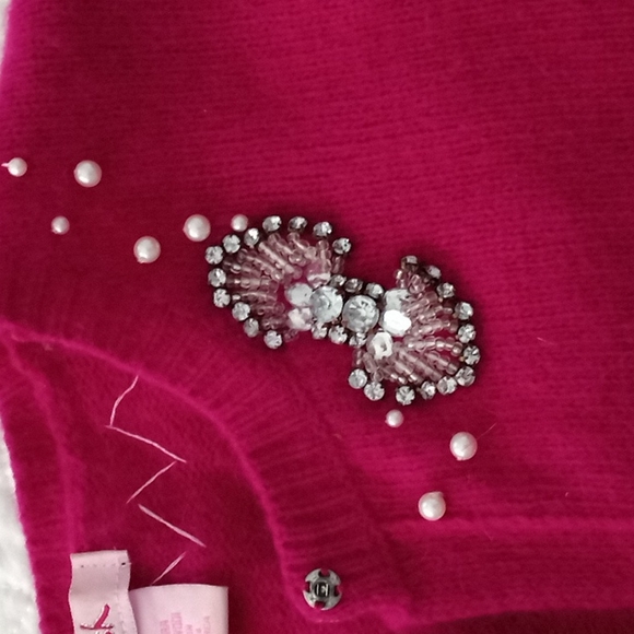 Vintage Shabby Chic Angora cardigan sweater - Picture 3 of 6